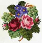 Click for more details of Roses and Grapes (cross stitch) by Eva Rosenstand