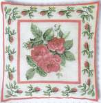 Roses Bouquet Cushion Front