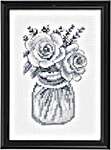 Click for more details of Roses in a Jar (cross stitch) by Permin of Copenhagen
