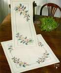 Click/tap for more details of Roses Table Centre (cross stitch) by Permin of Copenhagen