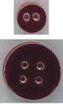 Click/tap for more details of Round Burgundy Buttons (beads and treasures) by Mill Hill