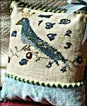 Click/tap for more details of Royal Blue Bird (cross stitch) by The Elegant Thread