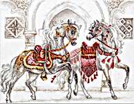 Click for more details of Royal Horses (cross stitch) by Magic Needle