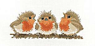 Click for more details of Ruffled Robins CHART (cross stitch) by Valerie Pfeiffer