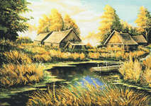 Click for more details of Rural River Landscape (cross stitch) by Kustom Krafts