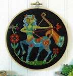 Click/tap for more details of Sagittarius (cross stitch) by Satsuma Street