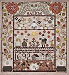 Click/tap for more details of Salem Sampler (cross stitch) by Plum Street Samplers