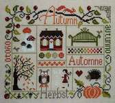 Click/tap for more details of Sampler Automne (cross stitch) by Jardin Prive