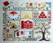 Click/tap for more details of Sampler Ete (cross stitch) by Jardin Prive