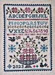 Click/tap for more details of Sampler Fleuri (cross stitch) by Tralala