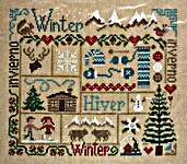 Click for more details of Sampler Hiver (cross stitch) by Jardin Prive