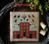 Click/tap for more details of Sampler House V (cross stitch) by Plum Street Samplers