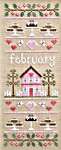 Click for more details of Sampler of the Month: February (cross stitch) by Country Cottage Needleworks