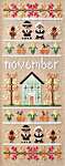 Click/tap for more details of Sampler of the Month - November (cross stitch) by Country Cottage Needleworks
