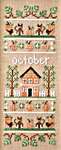 Click/tap for more details of Sampler Of The Month - October (cross stitch) by Country Cottage Needleworks
