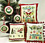 Click for more details of Santa and Friends (cross stitch) by Tiny Modernist