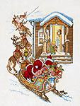 Click for more details of Santa and his Sleigh (cross stitch) by Eva Rosenstand