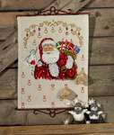 Click/tap for more details of Santa and Sack of Toys Advent Calendar (cross stitch) by Permin of Copenhagen