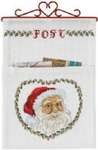 Click for more details of Santa Christmas Post Wall hanging (cross stitch) by Permin of Copenhagen