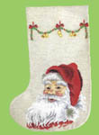 Click for more details of Santa Christmas Stocking (cross stitch) by Permin of Copenhagen