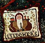 Click for more details of Santa Loves Stitchers (cross stitch) by Homespun Elegance
