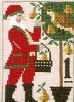 Click/tap for more details of Santa's 12 Days of Christmas 1 - 4 (cross stitch) by The Prairie Schooler