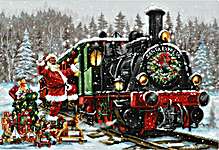 Click for more details of Santa's Express (cross stitch) by Luca - S