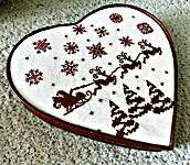 Click for more details of Santa's Heart (cross stitch) by Keslyn's