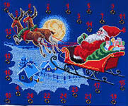 Click for more details of Santa's on his Way Advent Calendar (cross stitch) by Permin of Copenhagen