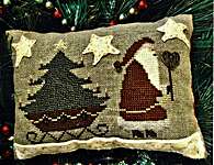 Click/tap for more details of Santa's On His Way (cross stitch) by Homespun Elegance
