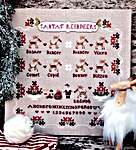 Click/tap for more details of Santa's Reindeer (cross stitch) by Madame Chantilly