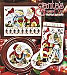Click/tap for more details of Santa's Snow Day (cross stitch) by Stoney Creek