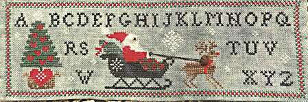 Click/tap for more details of Santa's Spool (cross stitch) by The Nebby Needle