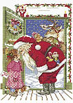 Click for more details of Santa's Visit (cross stitch) by Eva Rosenstand