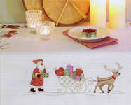 Santa & Sleigh Table Cover