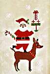 Click/tap for more details of Santa Stack (cross stitch) by Luminous Fiber Arts