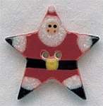 Click for more details of Santa Star Button (beads and treasures) by Mill Hill