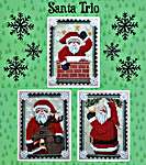Click for more details of Santa Trio (cross stitch) by Waxing Moon Designs