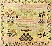 Click/tap for more details of Sarah A. Hewes 1826 (cross stitch) by Cross Stitch Antiques