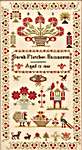 Click for more details of Sarah Fletcher 1841 (cross stitch) by Hands Across the Sea Samplers