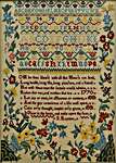 Click/tap for more details of Sarah Reymes 1770 (cross stitch) by Hands Across the Sea Samplers