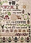 Click for more details of Say Coffee (cross stitch) by Heartstring Samplery