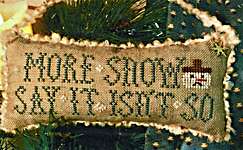 Click/tap for more details of Say it isn't So (cross stitch) by Homespun Elegance