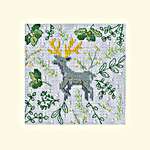 Click for more details of Scandi Deer Christmas Card (cross stitch) by Bothy Threads