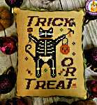 Click/tap for more details of Scaredy Cat (cross stitch) by Needle Bling Designs