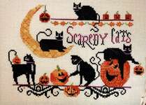 Click for more details of Scaredy Cats (cross stitch) by Kit & Bixby