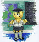 Click/tap for more details of Schoolmistress (cross stitch) by Peter Underhill