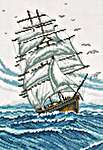 Click for more details of Schooner (cross stitch) by Permin of Copenhagen