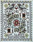 Click/tap for more details of Scissor Sampler (cross stitch) by Tellin Emblem