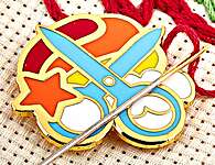 Click/tap for more details of Scissors Needle Minder (needle minders) by Groves